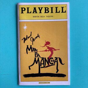 Signed Mark Jacoby (Only) Playbill Man of La Mancha Brian Stokes Mitchell 2002